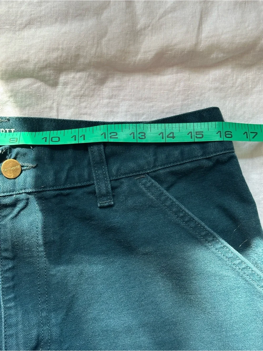 Carhartt WIP Single Knee Pant Petrol Teal Canvas 31/32
